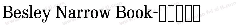Besley Narrow Book字体转换
